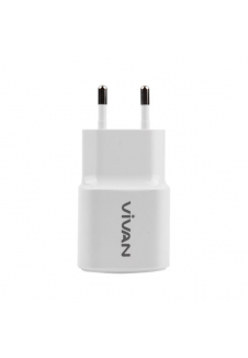 VIVAN Power Oval 2A Output Single USB Charger 
